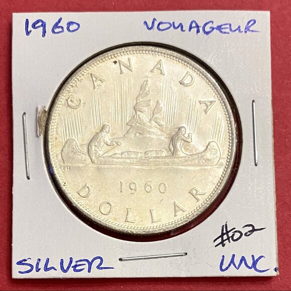 Fabulous 1960 Canada Uncirculated Silver $1 Dollar Coin! - Picture 1 of 14